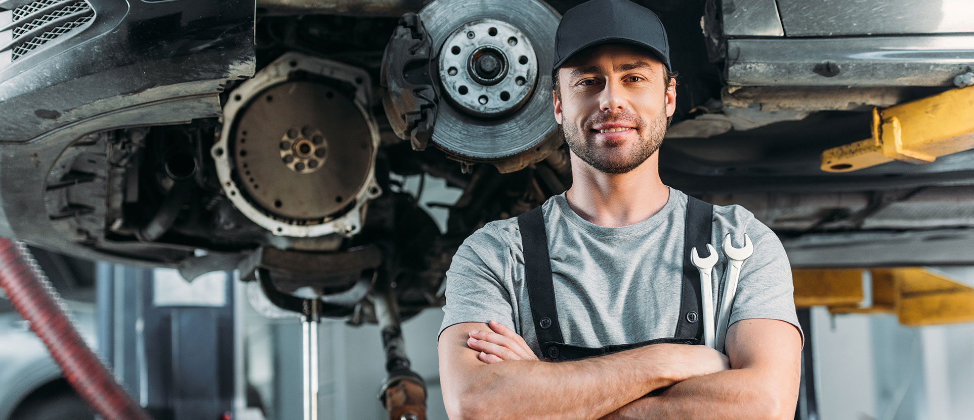 Man standing next to a car banner-4